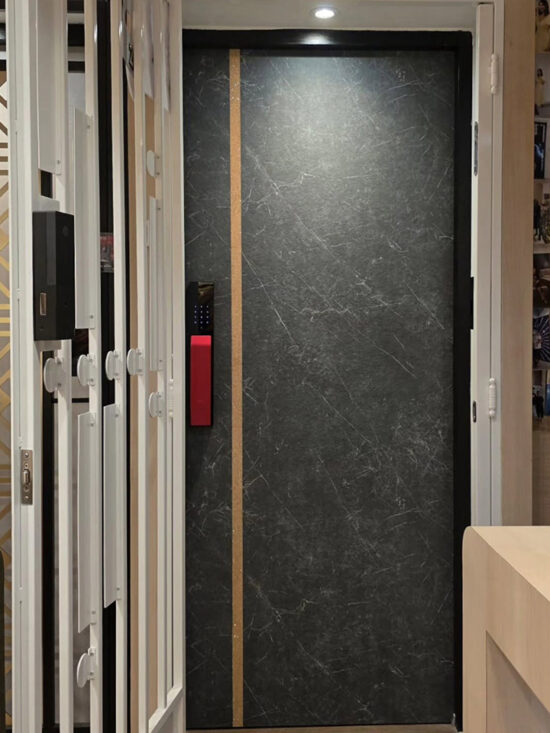 Lusano Crystalized HDB Main Door 3×7 feet Single Leaf (With Swarovski Crystal)