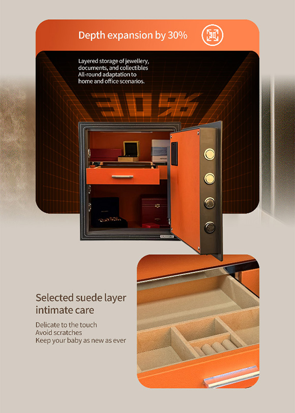 Aifeibao Leather Safe - The Maison Leather Safe 45