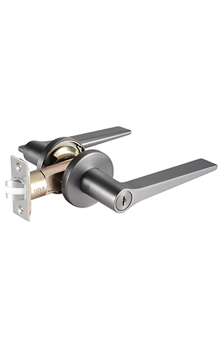 MyDigitalLock - Lacasa 8321 Metallic Gun Grey Designer Bedroom Lever Lock