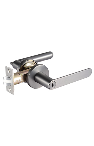 MyDigitalLock - Lacasa-8331-Metallic-Gun-Grey-Designer-Bedroom-Lever-Lock