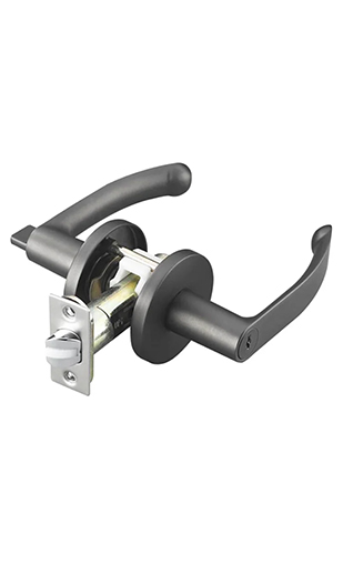 MyDigitalLock - Lacasa 8341 Metallic Gun Grey Designer Bedroom Lever Lock