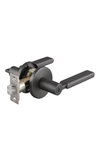 MyDigitalLock - Lacasa 8391 Metallic Gun Grey Designer Bedroom Lever Lock