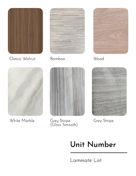 MyDigitalLock - Unit Number Laminate List