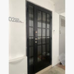 Designer HDB Glass Gate 3×7 Feet - Gallery