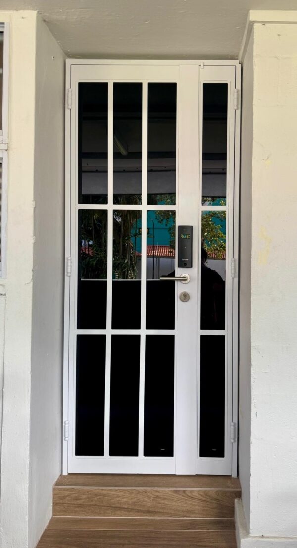 Designer HDB Glass Gate 3×7 Feet - Gallery