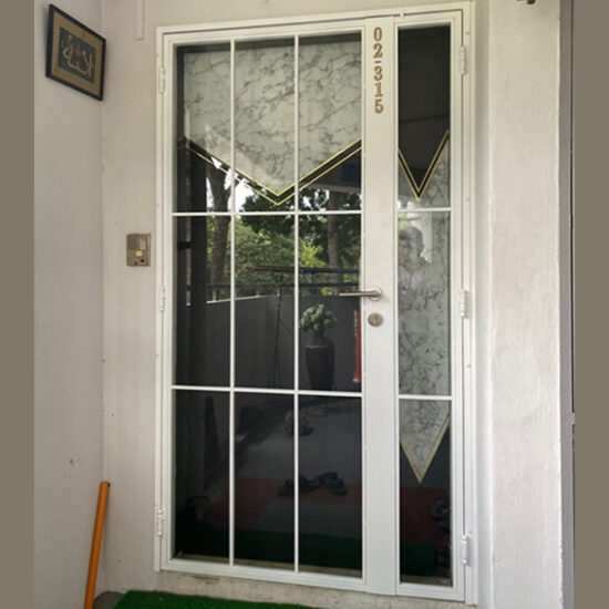Designer HDB Glass Gate 4×7 Feet