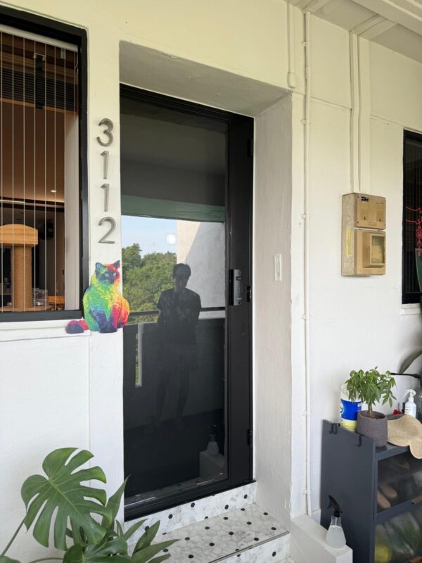 Designer HDB Glass Gate 4×7 Feet