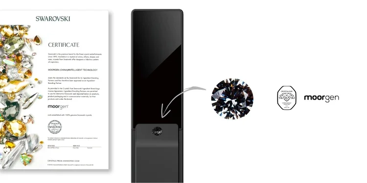 Moorgen Swarovski Button