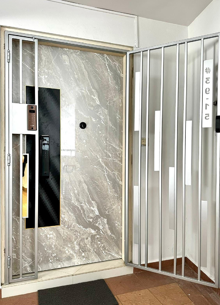 MyDigitalLock - Marble-Laminate-Door