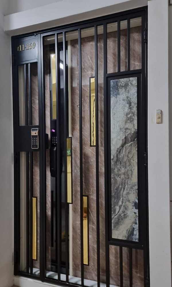 MyDigitalLock - 2K-Gold-Marble-HDB-Gate