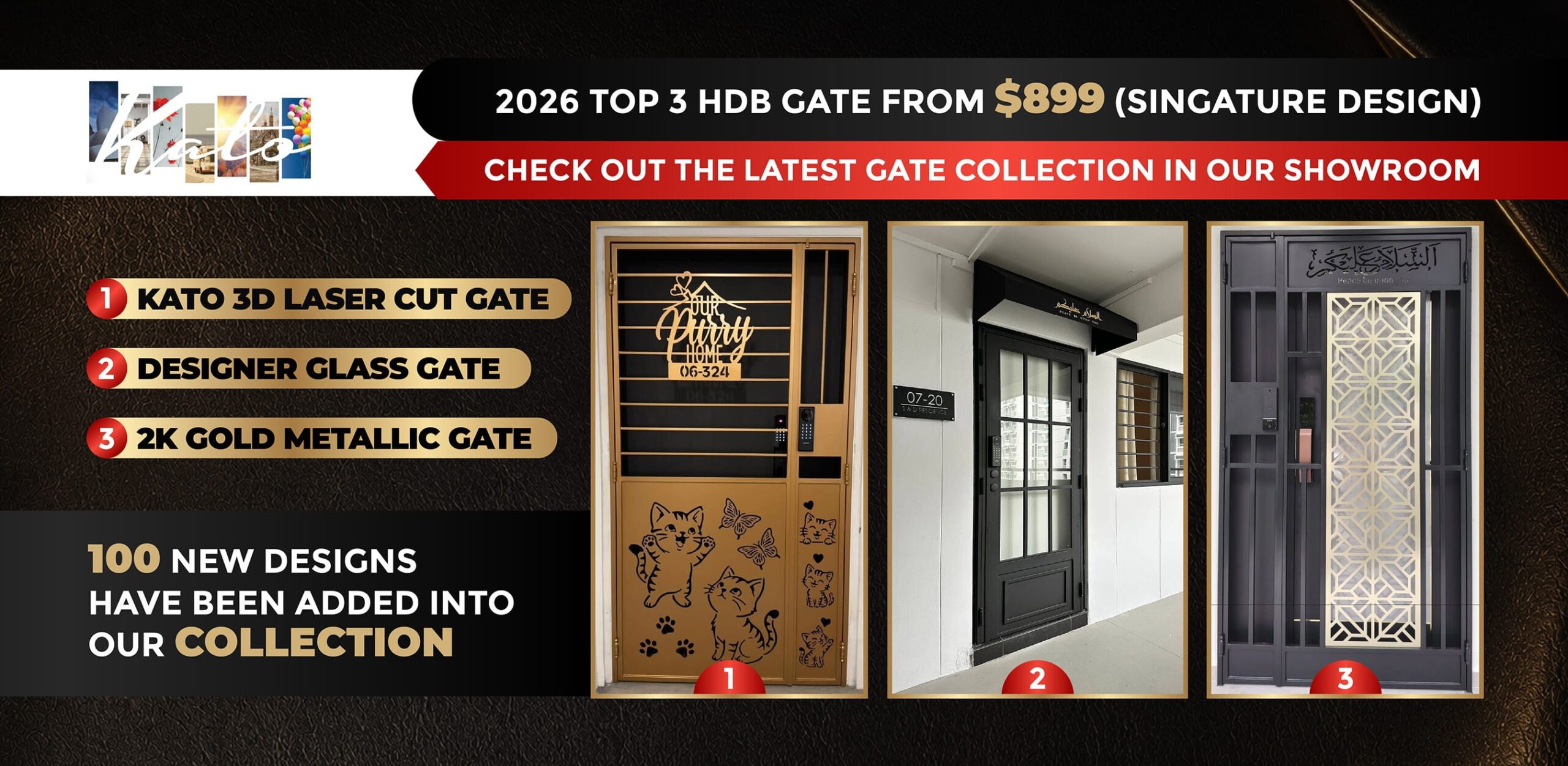 Mydigitallock - 2026 Top 3 HDB Gate From 899 - Singapore Design