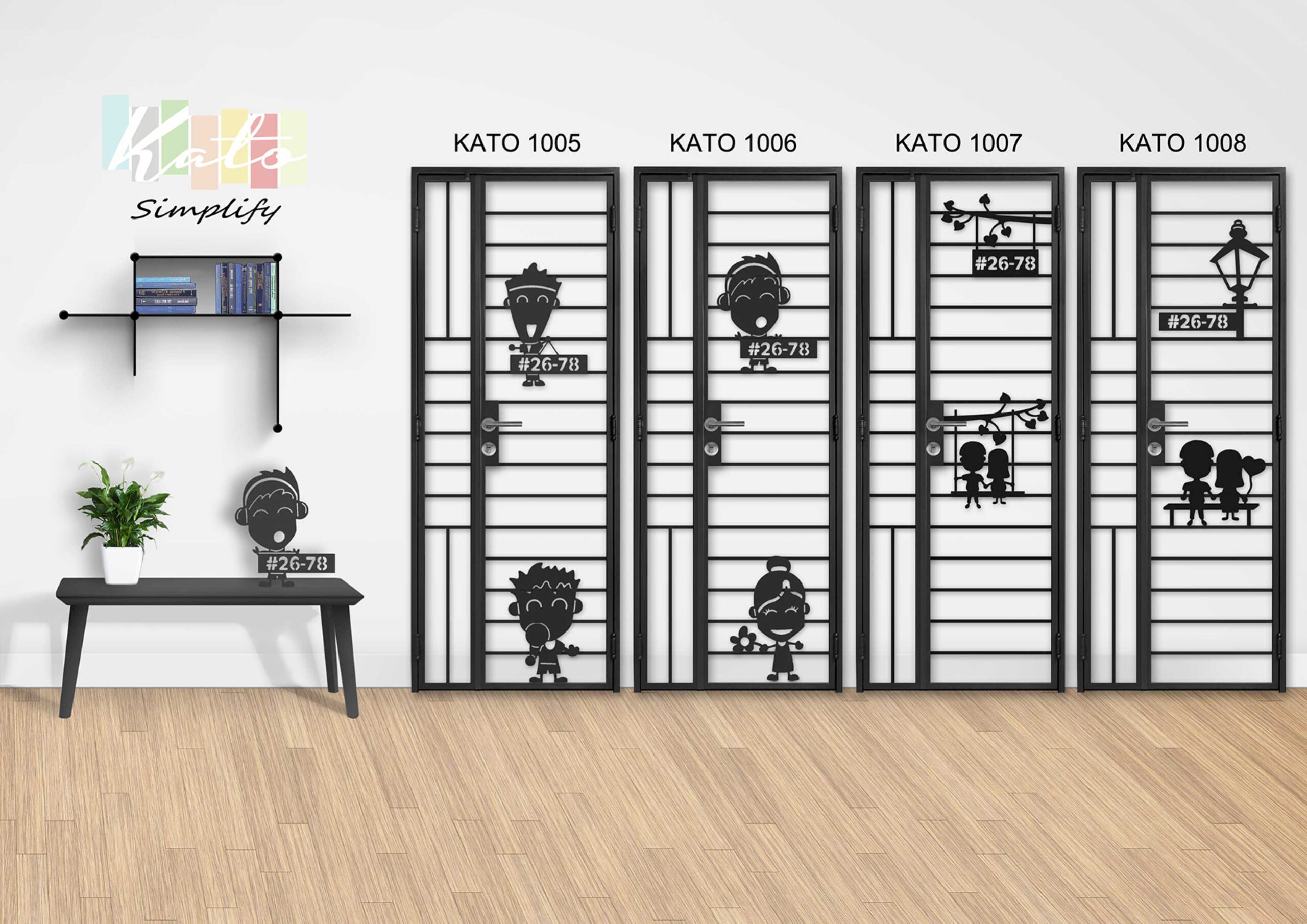 My-digital-lock-Kato-3D-Simplify-Gate-3×7-Feet-Single-Leaf My-digital-lock-Kato-3D-Simplify-Gate-3×7-Feet-Single-Leaf