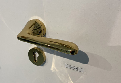 Designer Gold Handle + Mortise Lock