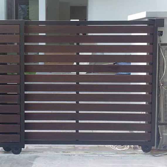 My digital lock - Landed-Property-Mild-Steel-Sliding-Gate-with-Track-with-Galvanize