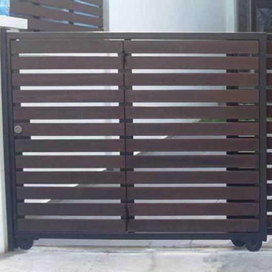 My digital lock - Landed-Property-Mild-Steel-Sliding-Gate-with-Track-with-Galvanize