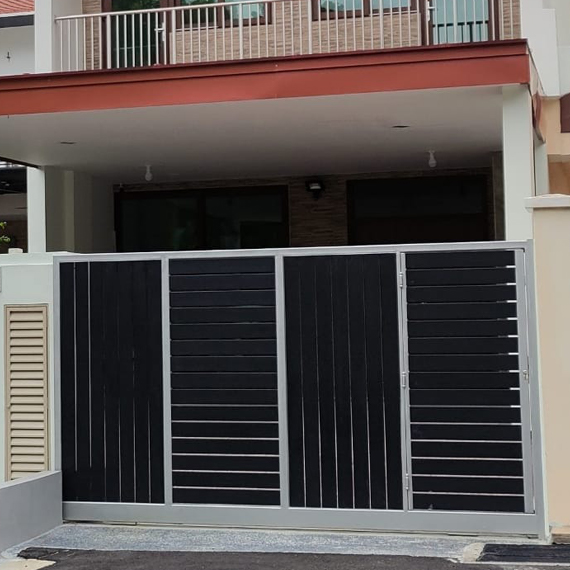 My Digital Lock - Aluminium Wood with Mild Steel Gate My Digital Lock - Aluminium Wood with Mild Steel Gate