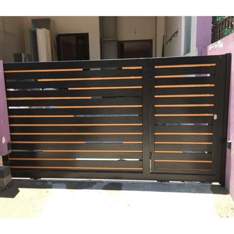 My Digital Lock - Aluminium Wood with Mild Steel Gate My Digital Lock - Aluminium Wood with Mild Steel Gate