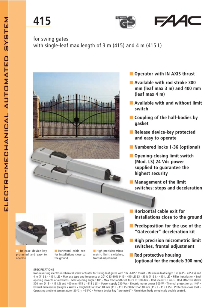 My Digital Lock - FAAC-415