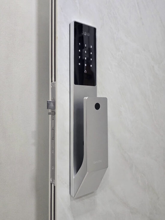 Lusano-Space-X-Digital-Door-Lock-Silver-Installation