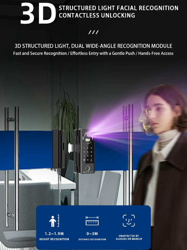 Lusano-Glass-Digital-Lock-With-Tuya-Wi-Fi-5G-3D-Structured-Light-Facial-Recognition