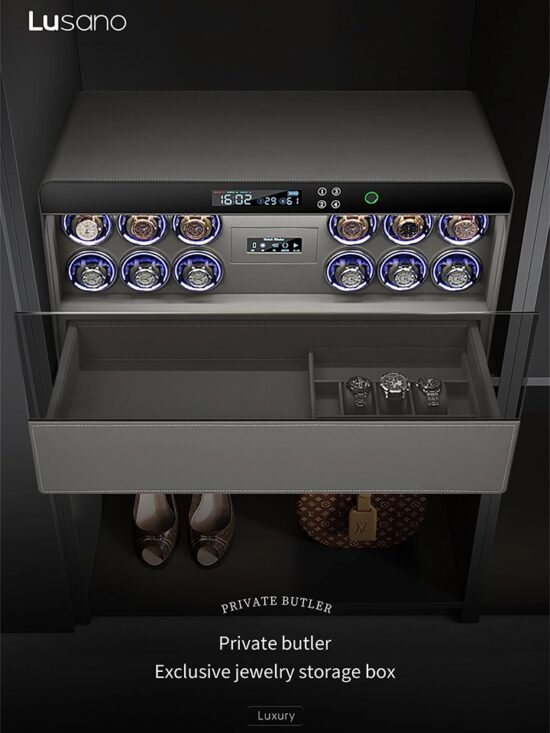 MyDigitalLock - Lusano legacy watch winder drawer safe 12 series-main