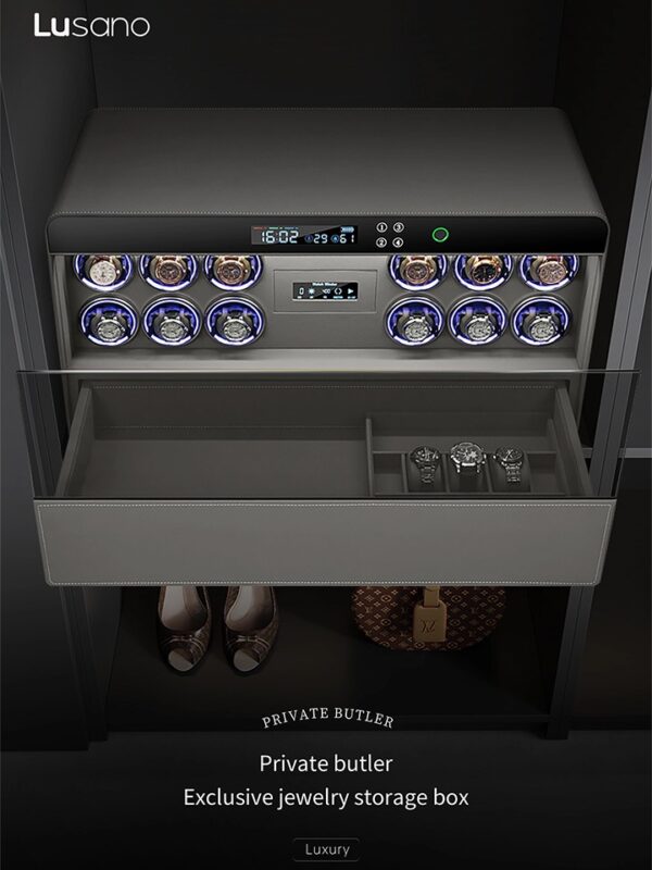MyDigitalLock - Lusano legacy watch winder drawer safe 12 series-main
