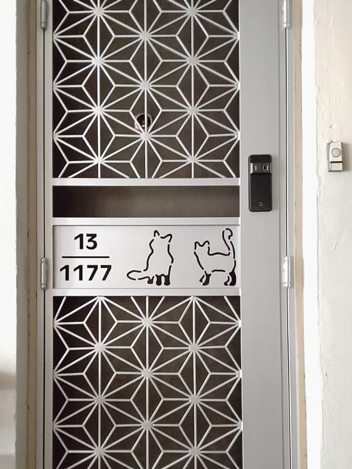 Mild Steel Gate - Customize Any Laser Cut Wording