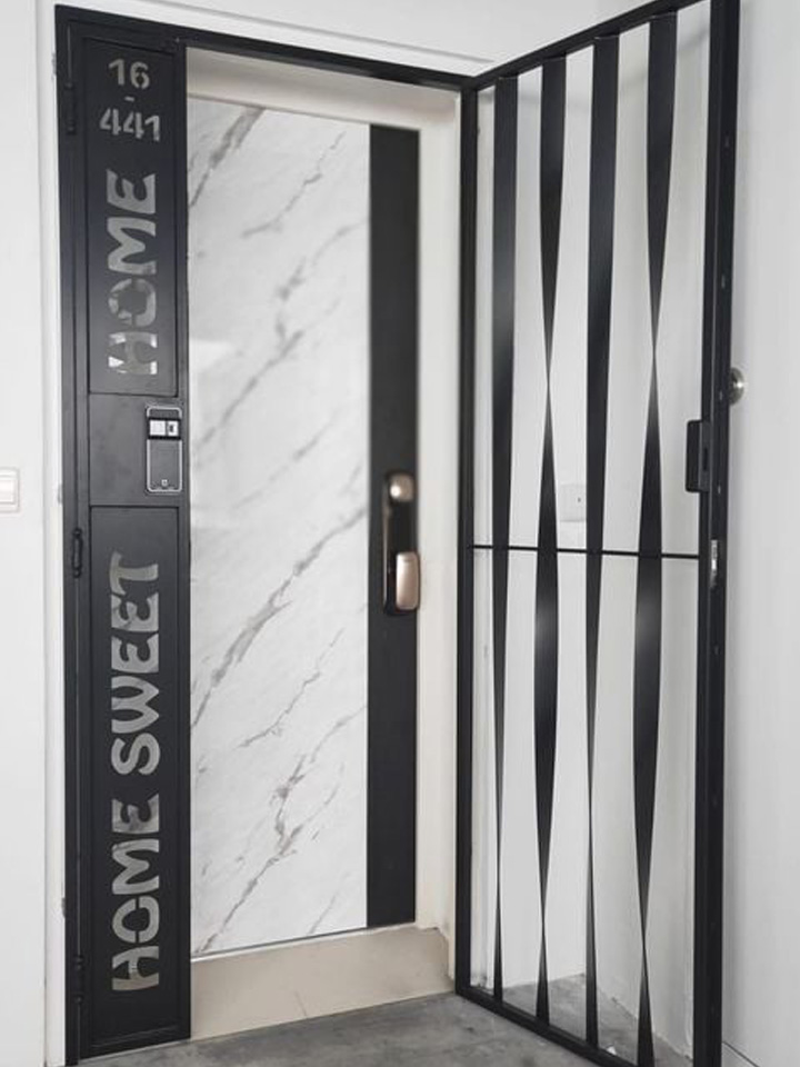Mild Steel Gate - Customize Any Laser Cut Wording