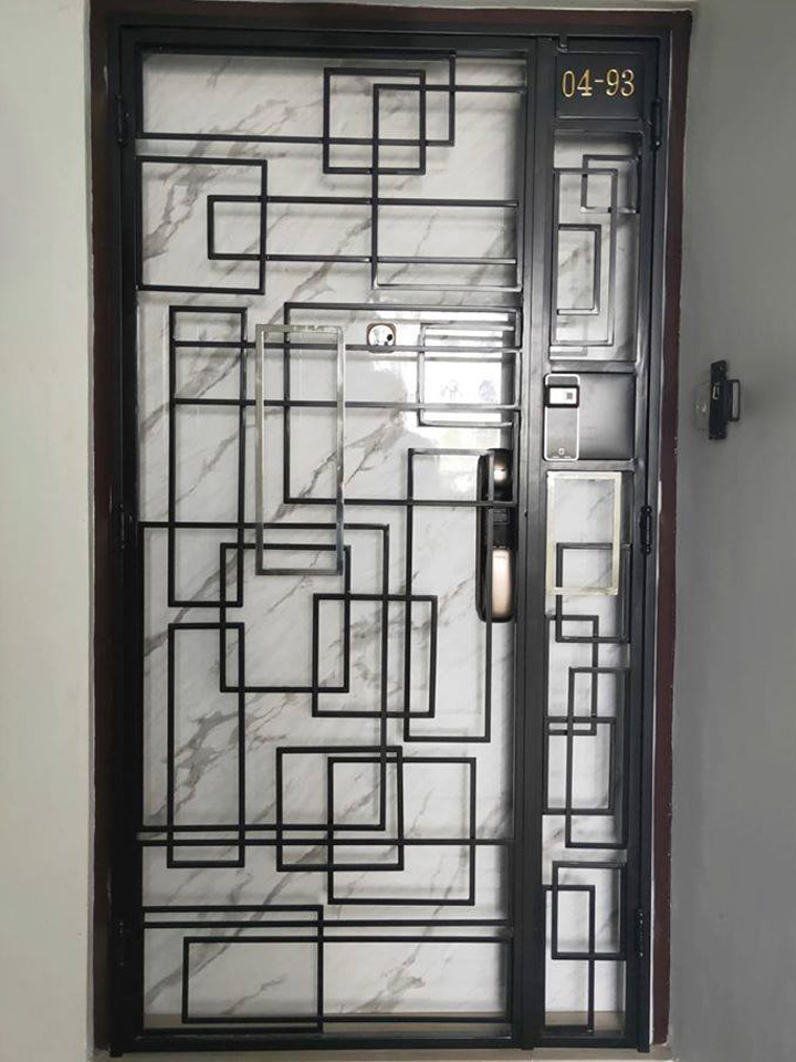 Mild Steel Gate - Retro Design
