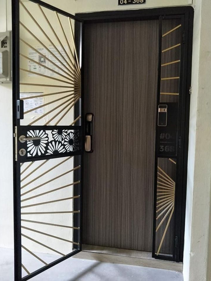Mild Steel Gate - Retro Design