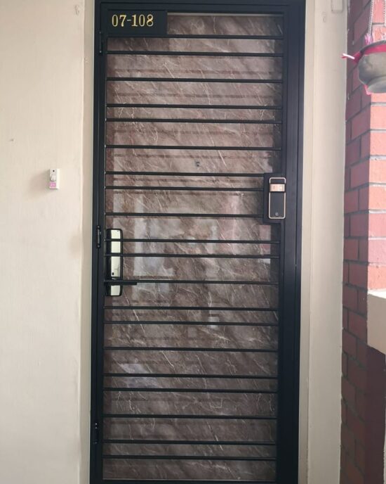 Mild Steel Interior Designer HDB Gate 3×7 feet