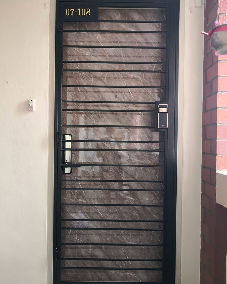 Mild Steel Interior Designer HDB Gate 3×7 feet