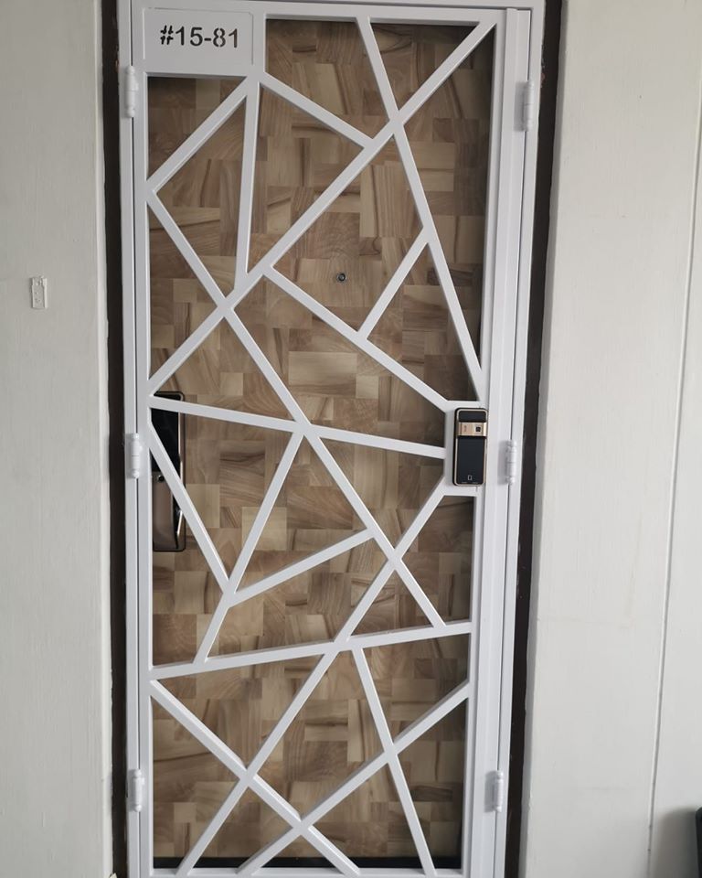 Mild Steel Interior Designer HDB Gate 3×7 feet