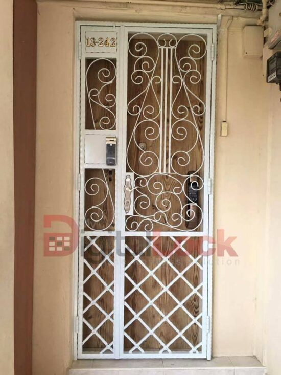 Mild Steel Interior Designer HDB Gate 3×7 feet