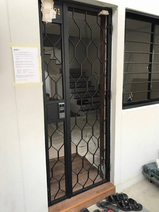 Mild Steel Interior Designer HDB Gate 3×7 feet