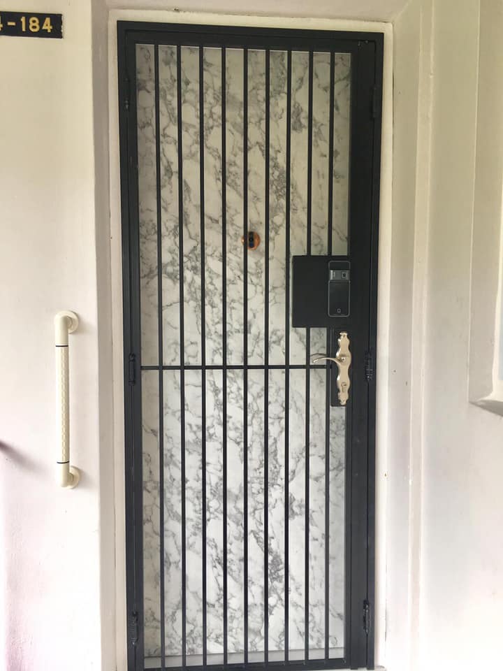 Mild Steel Interior Designer HDB Gate 3×7 feet