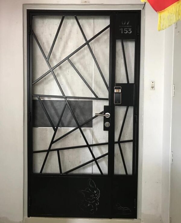 Mild Steel Interior Designer HDB Gate 4×7 feet