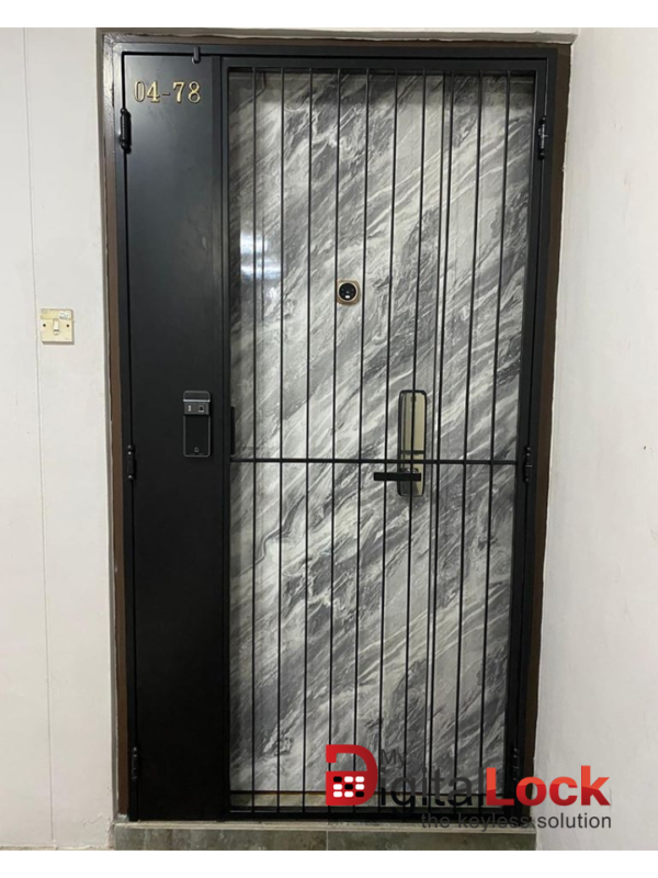 Mild Steel Interior Designer HDB Gate 4×7 feet
