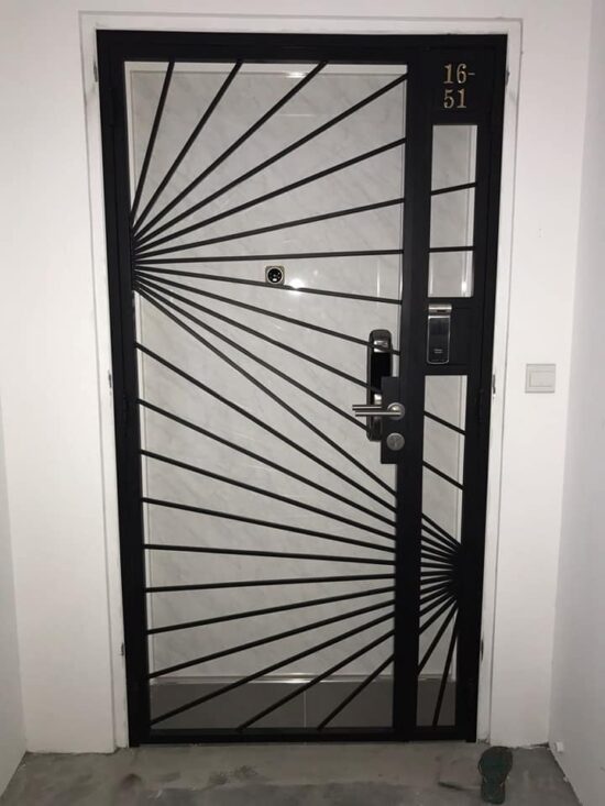 Mild Steel Interior Designer HDB Gate 4×7 feet