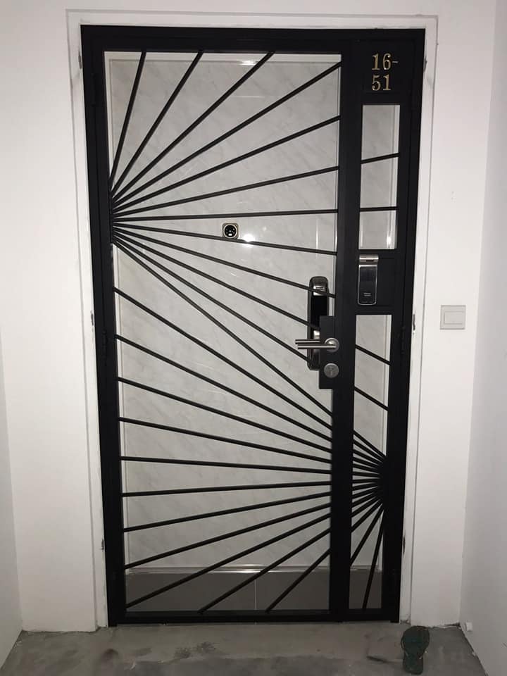 Mild Steel Interior Designer HDB Gate 4×7 feet