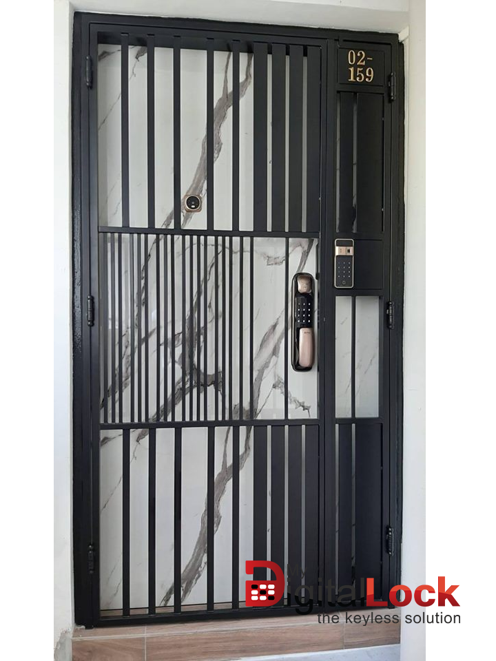 Mild Steel Interior Designer HDB Gate 4×7 feet