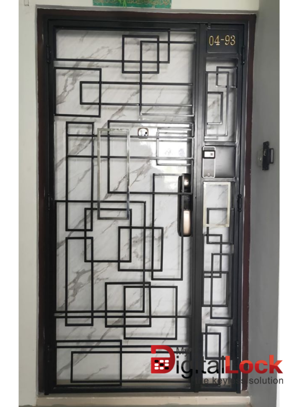 Mild Steel Interior Designer HDB Gate 4×7 feet