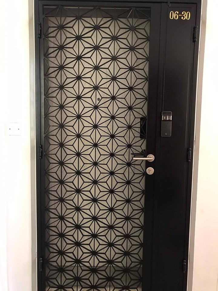 Mild Steel Interior Designer HDB Gate 4×7 feet