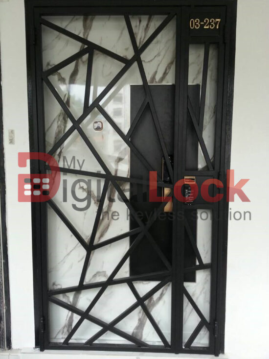 Mild Steel Interior Designer HDB Gate 4×7 feet - Image 15