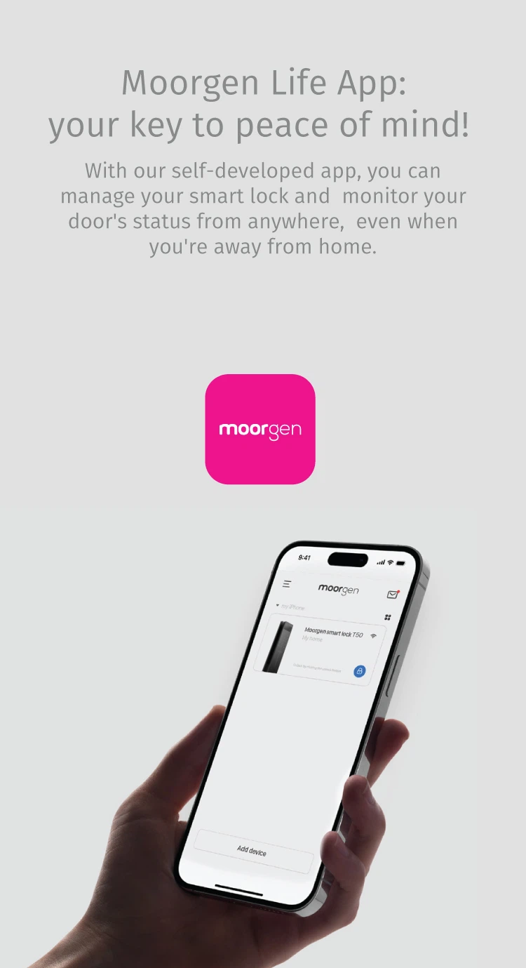 Moorgen T50 Digital Lock - Description