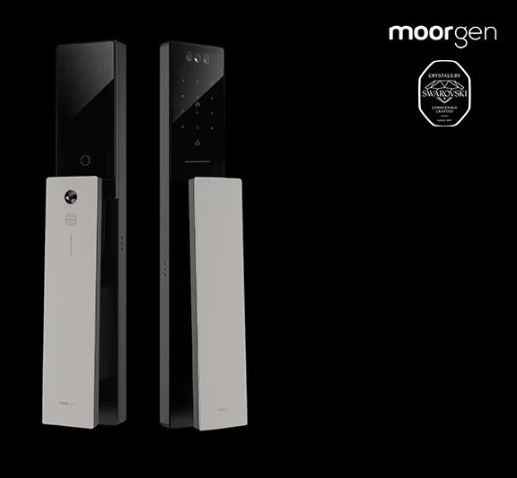 My Digital Lock - Moorgen-T5-Swarovski-Crystal-Digital-Lock-Silver