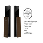 My Digital Lock - Moorgen-T5-Swarovski-Crystal-Digital-Lock-Coffee-Brown
