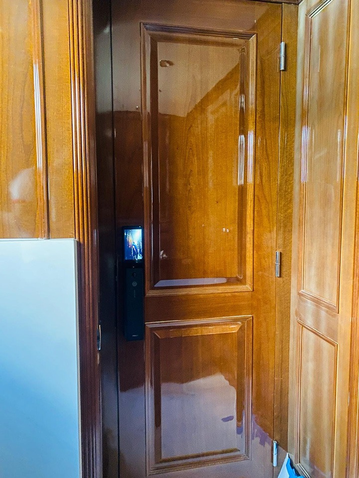 Mydigitallock - Moorgen Swarovski Crystal Digital Lock Installed on a Private Yacht