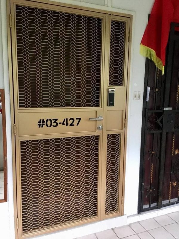 My Digital Lock - Retro Big HDB Mesh Gate