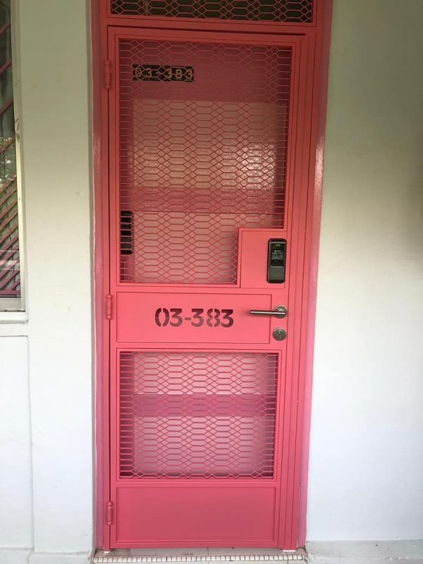 My Digital Lock - Retro Big HDB Mesh Gate